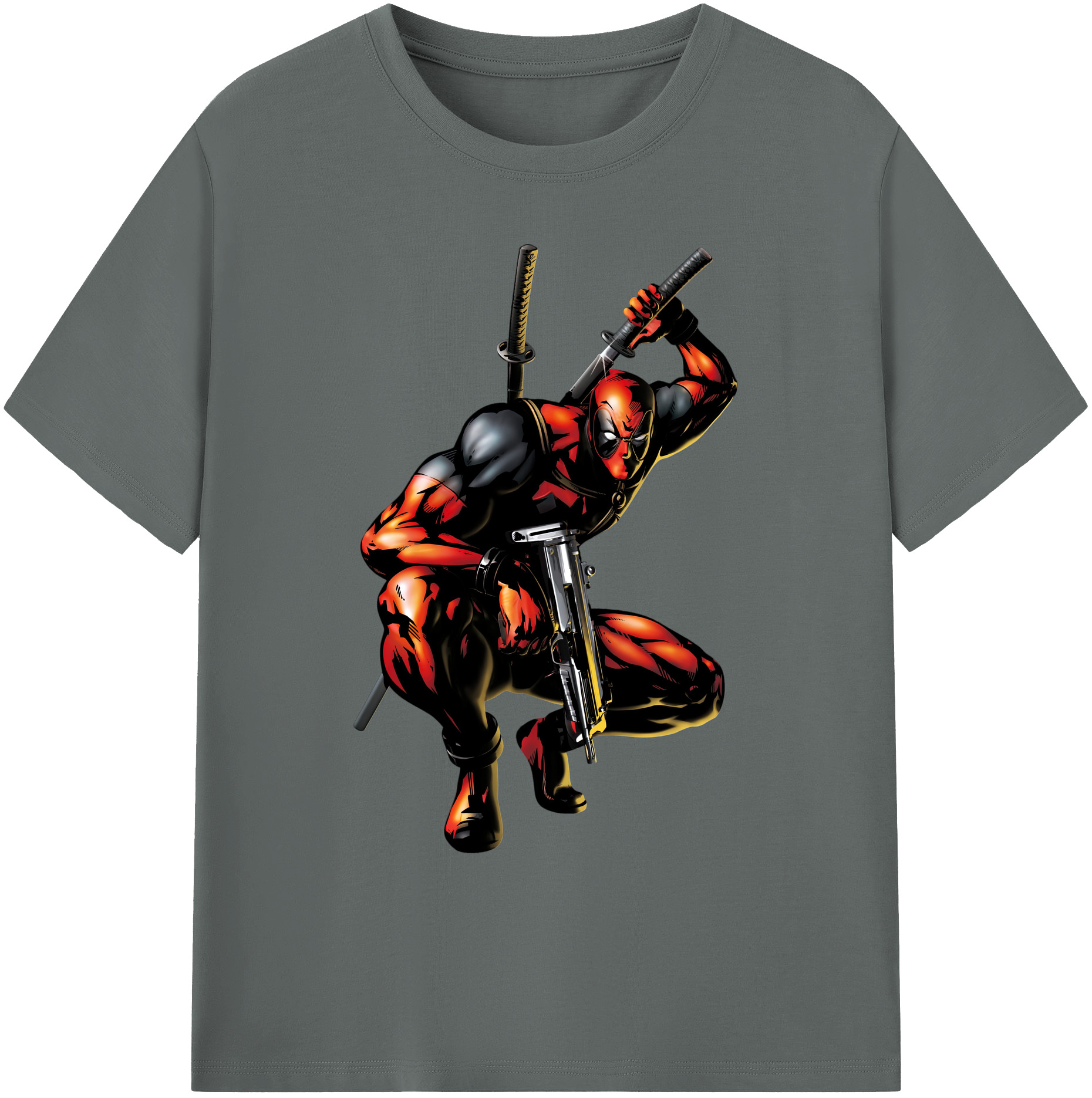 （画像用） Deadpool デッドプール 綿100％ メンズ半袖Tシャツ｜肌触りやわらか＆通気性